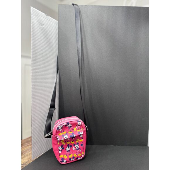 BUCKLE DOWN DISNEY Mickey Mouse ROSE PINK CROSSBODY WALLET SHOULDER BAG - Picture 3 of 15